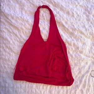ASTR Red Halter Top